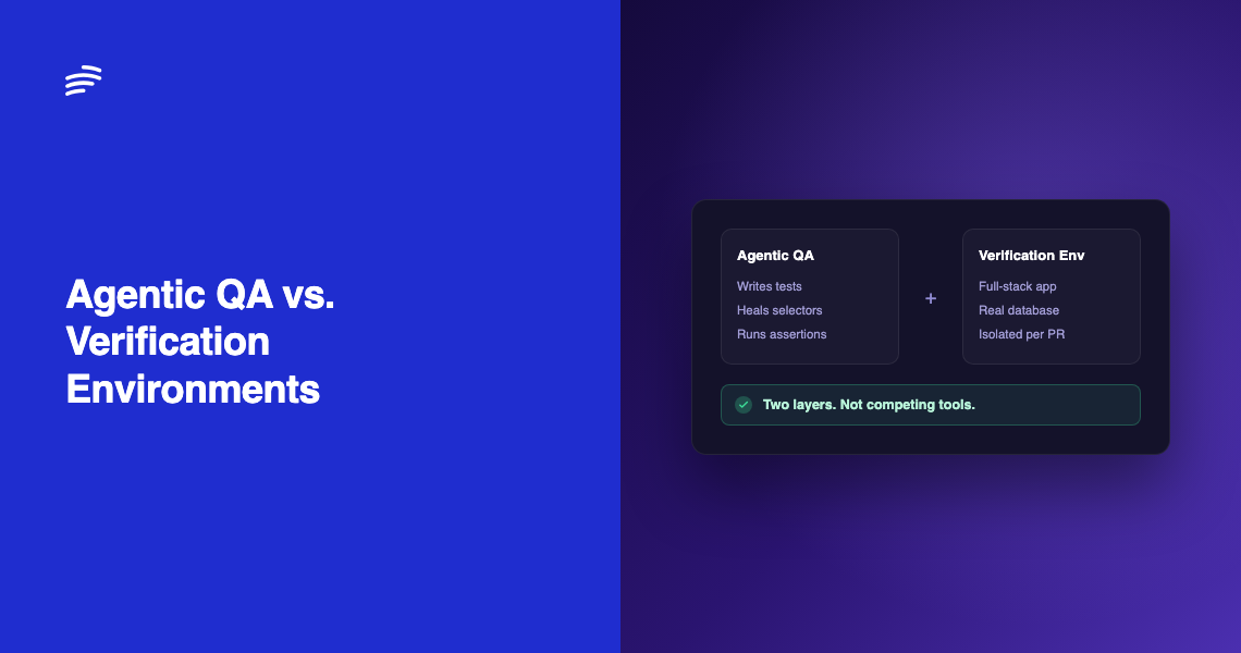Agentic QA vs. Verification Environments: What Actually Catches AI Bugs