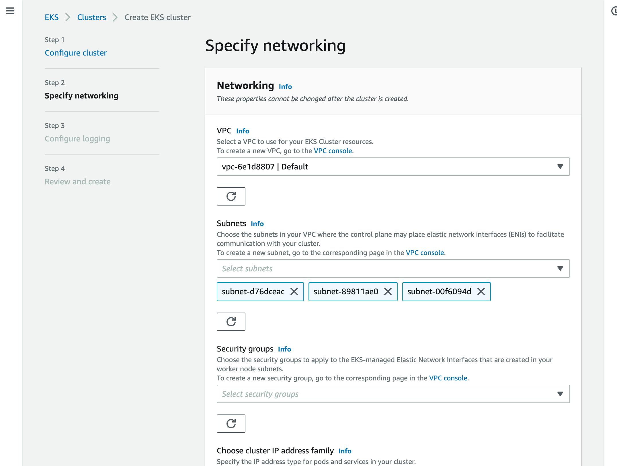 Figure 10: Amazon EKS - Networking