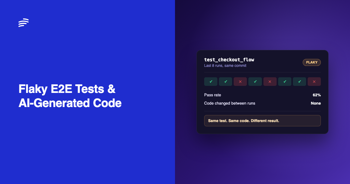 Flaky E2E Tests Are Worse With AI-Generated Code
