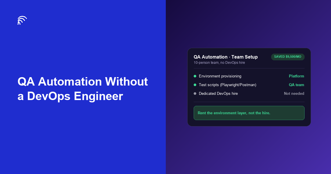 QA Automation Without a Dedicated DevOps Engineer