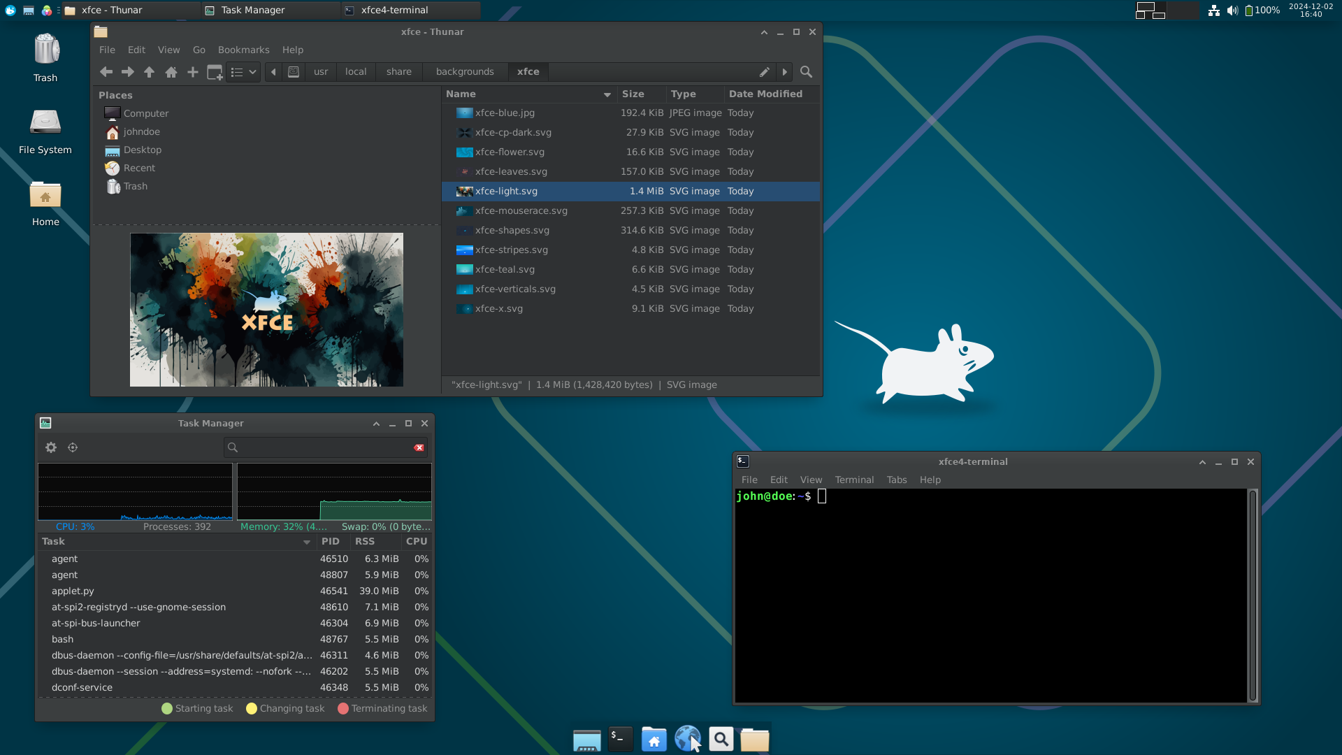 XFCE Desktop Environment